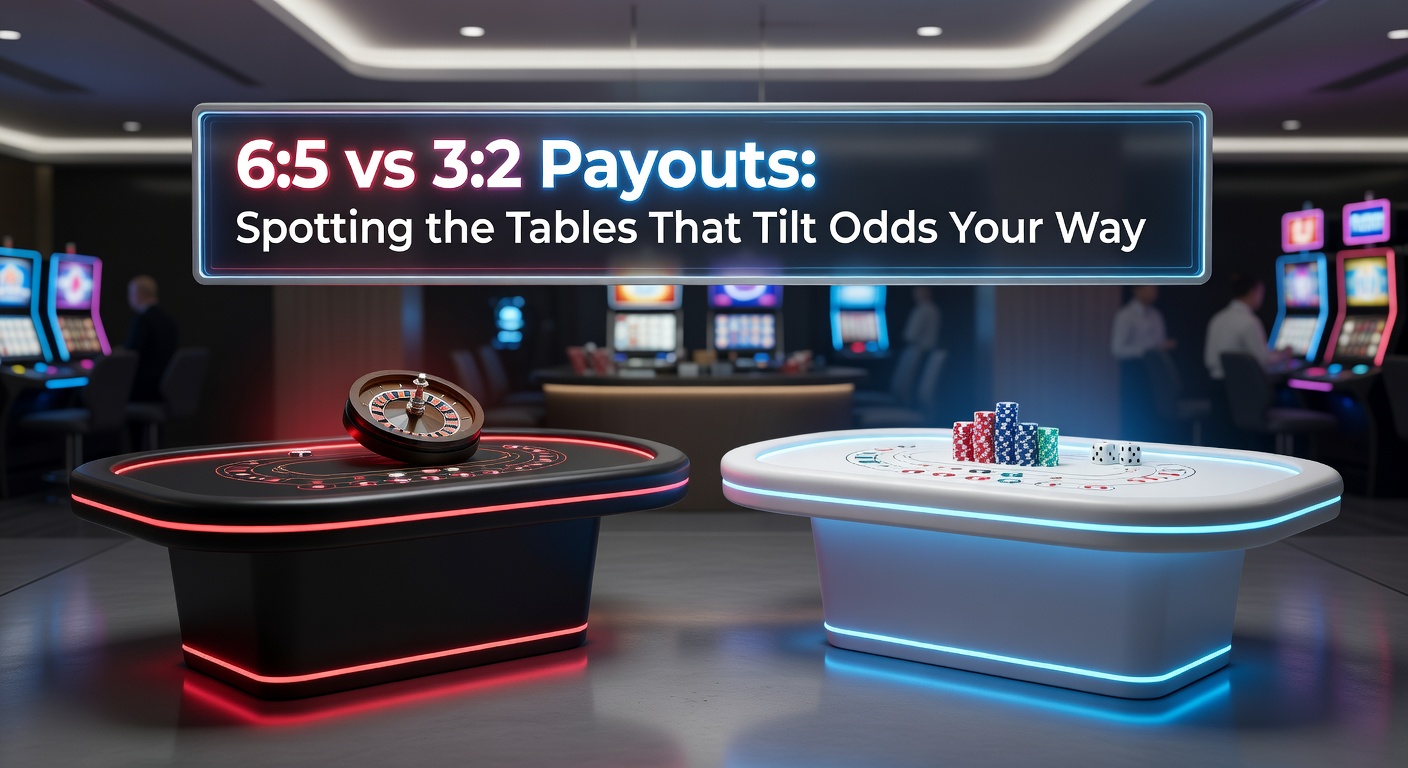 Een blackjacktafel met duidelijke 3:2 payout aanduiding, spelers analyseren de odds voor een betere keuze