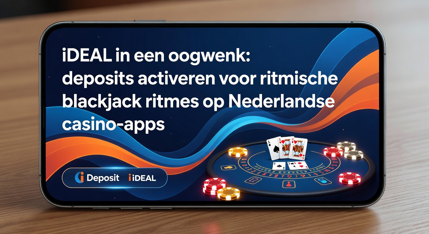 Schermafbeelding van een iDEAL-betaling op een Nederlandse casino-app tijdens een blackjack-sessie, met focus op snelle deposit-activering
