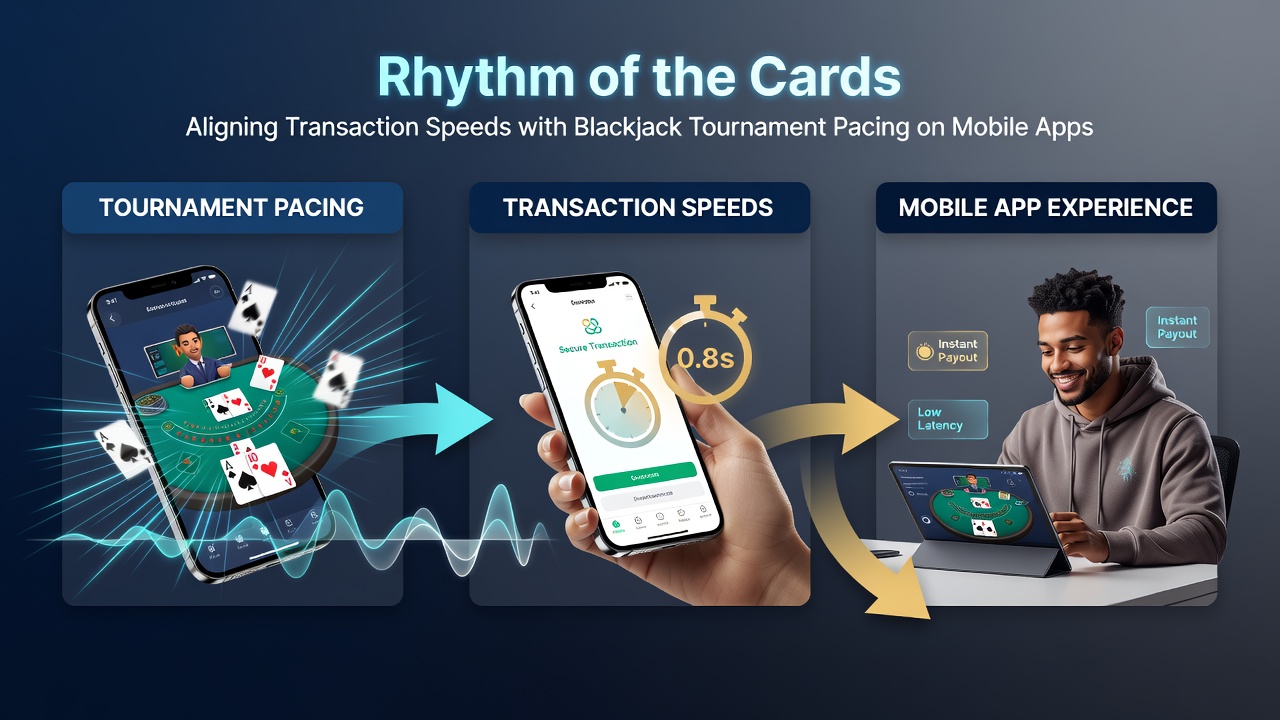 Transactiesnelheid en blackjack toernooi op mobiel