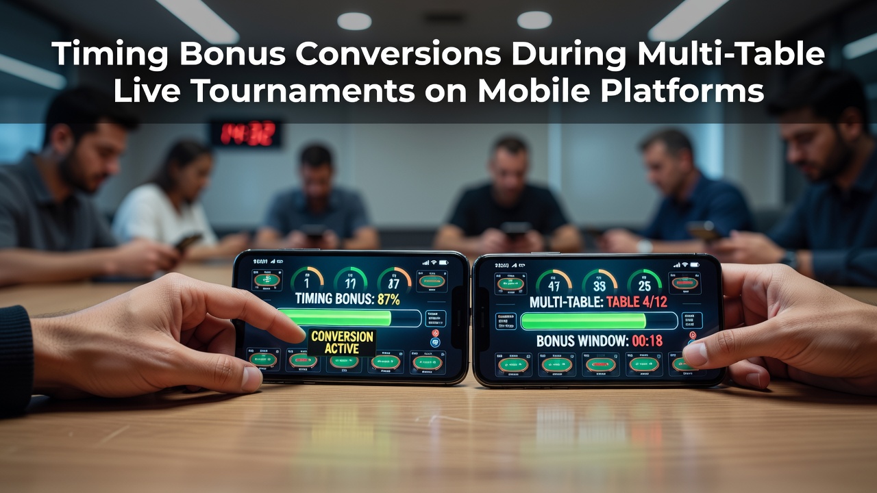 Mobiele app-interface met meerdere live blackjacktafels tijdens een toernooi